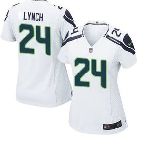 SEATTLE SEAHAWKS WOMENS LYNCH JERSEY SIZE M